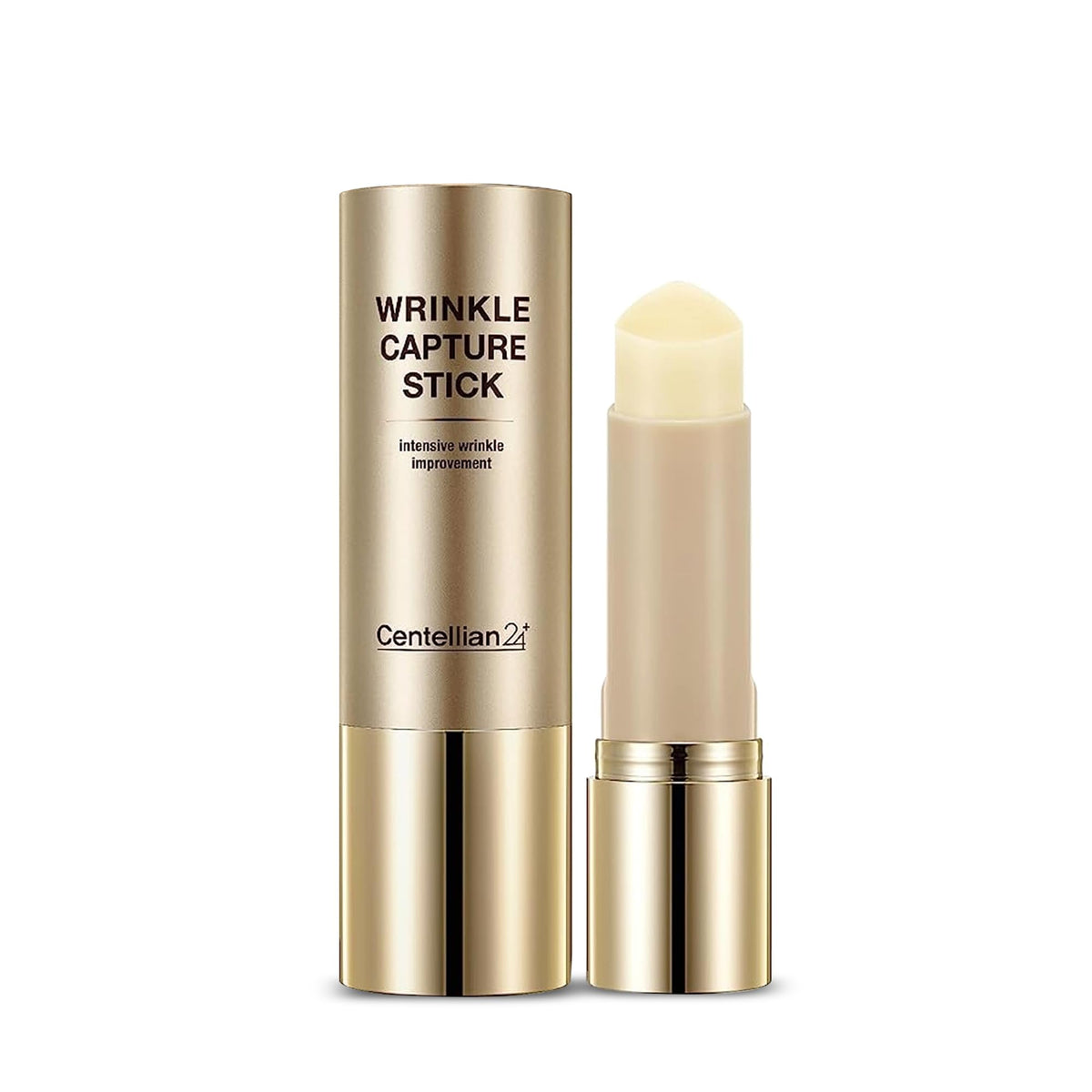 Centellian 24 Madeca Wrinkle Capture Stick on forehead for targeted hydration and smoothness.