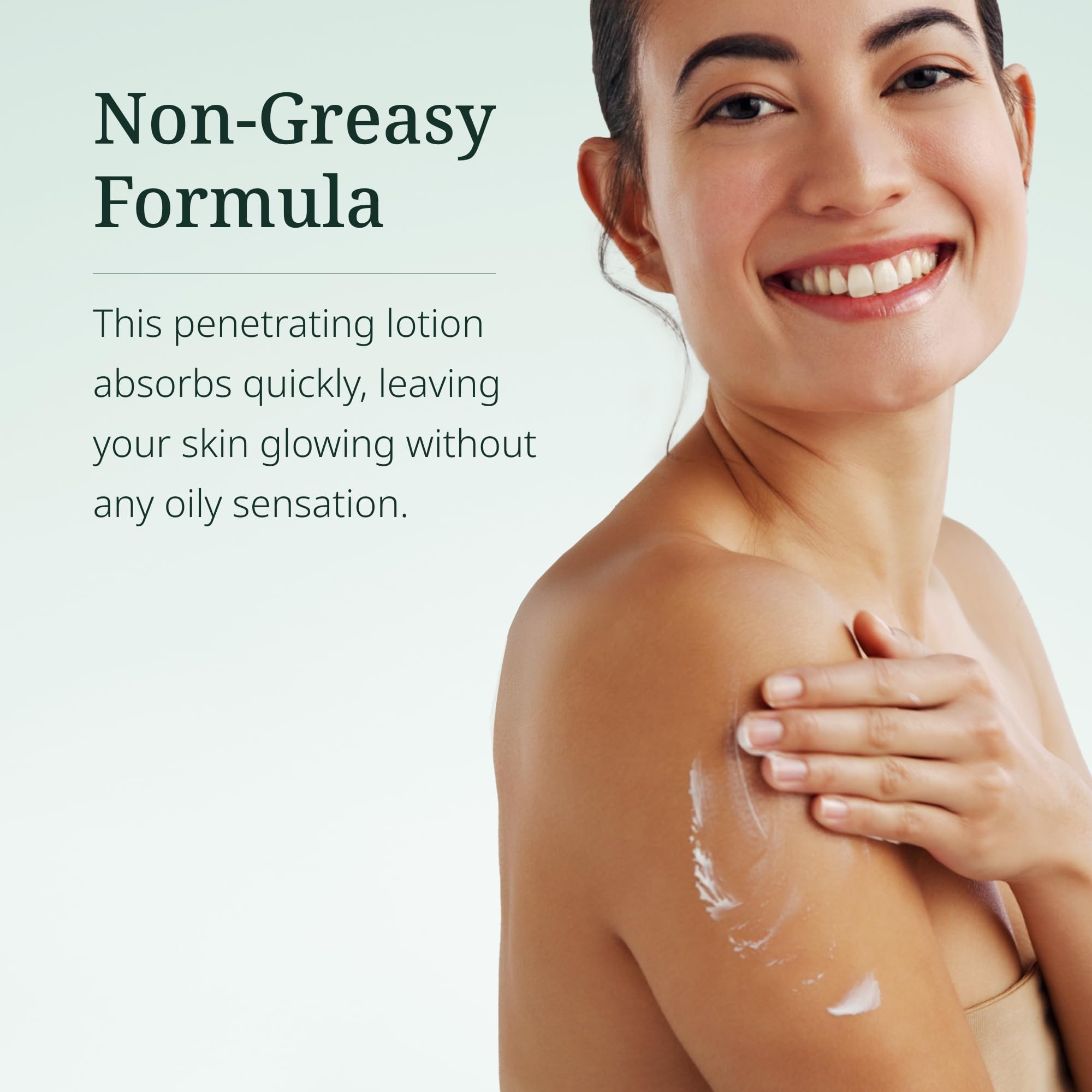 Century Systems H.E.A.L. QUICK Lotion in use for quick, non-greasy absorption