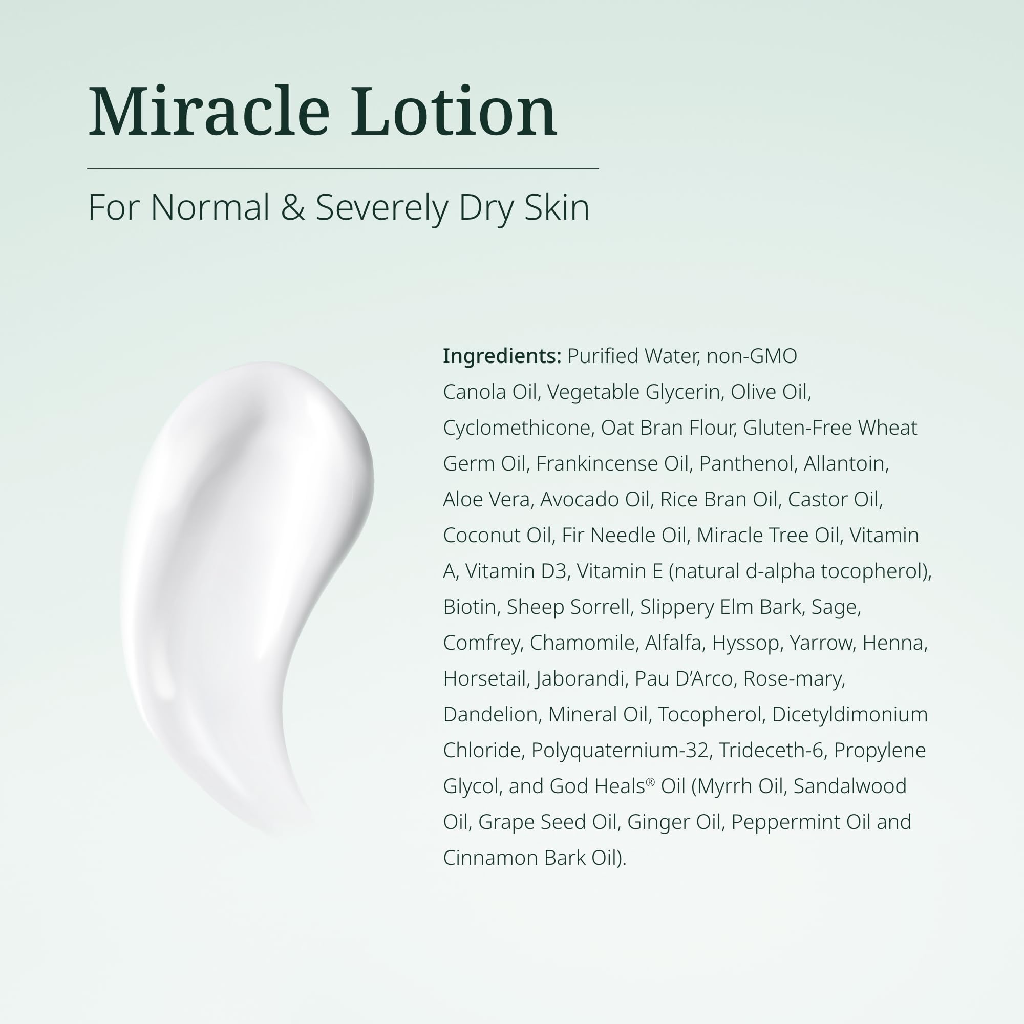 Century Systems H.E.A.L. QUICK Lotion ingredients showcase 14 herbal extracts and 15 plant oils