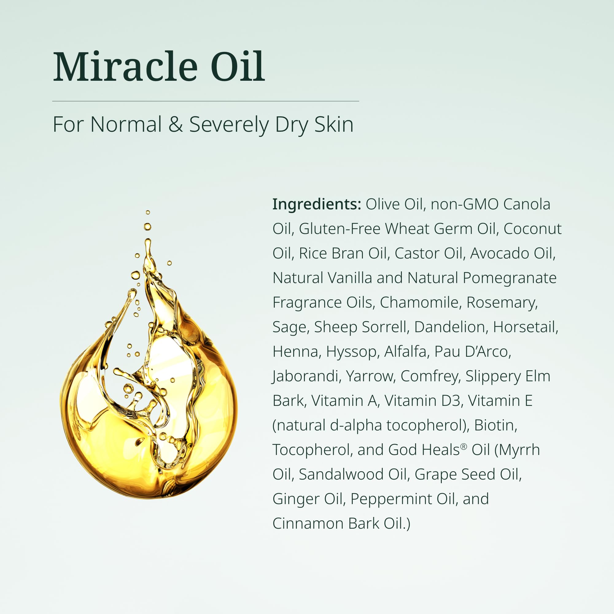 Heal Quick Oil application on hands showing versatile skin care
