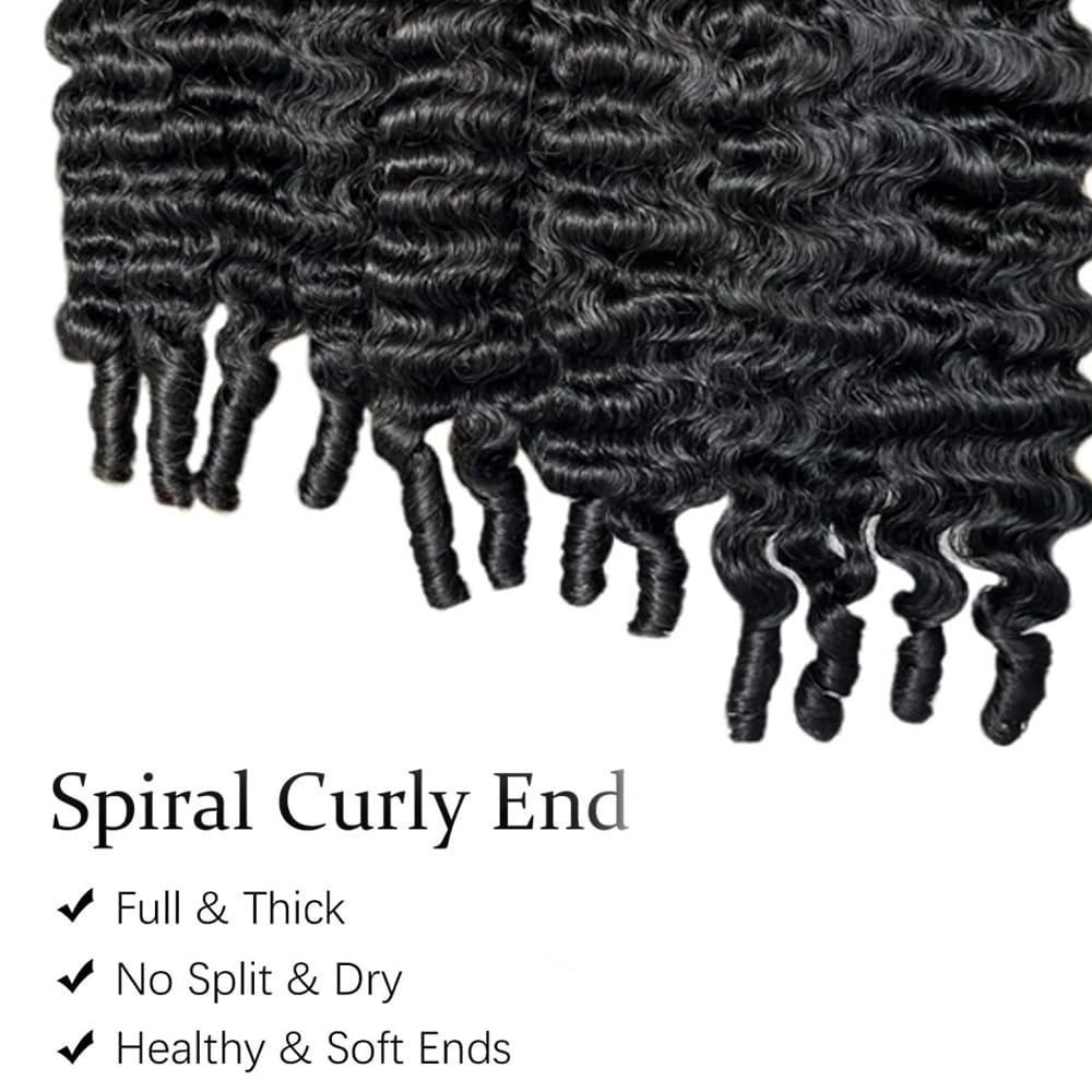 Ceoltay Burmese Curly Bundles water wave texture blends with natural hair.