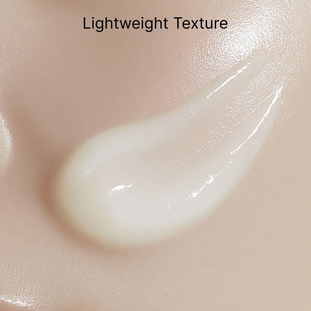 cepoLAB Biogenic Moisturizer cream texture swirl demonstrates fast absorption and non-greasy finish.
