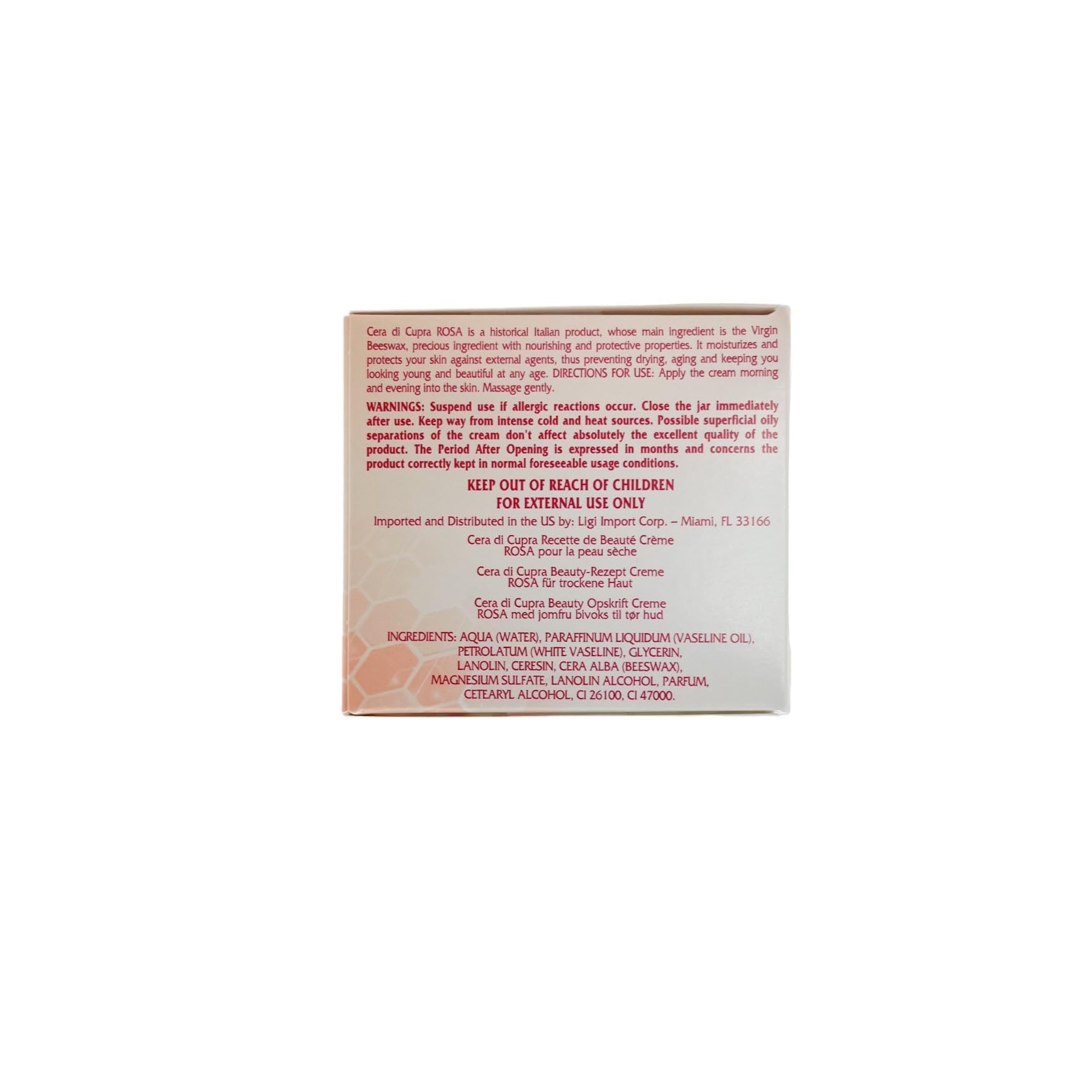 Dab of Cera di Cupra Rosa Cream spreads smoothly