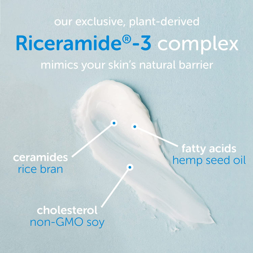Hands applying Ceramedx on skin for daily moisturizing ritual.
