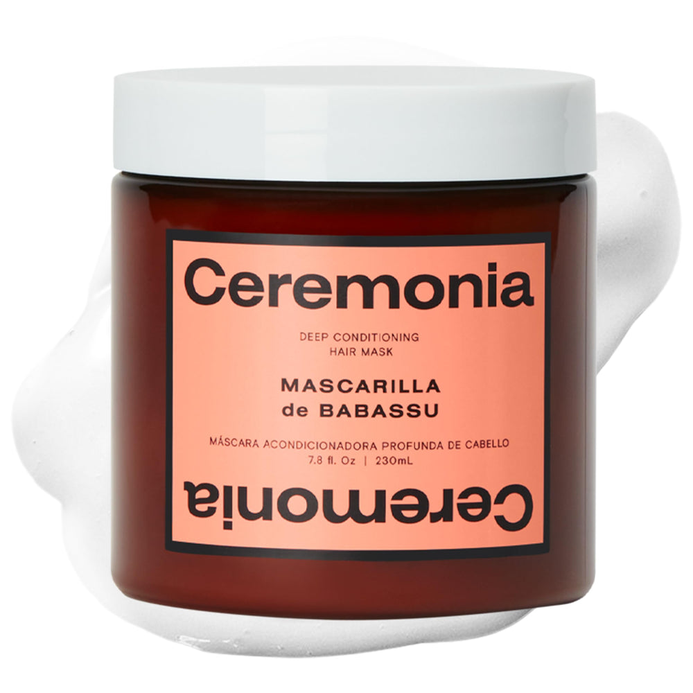 Ceremonia deep-conditioning mask bottle with babassu oil and cupuacu butter for intense hydration