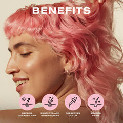 Ceremonia Guava Protect & Repair Shampoo pump for easy, even distribution.