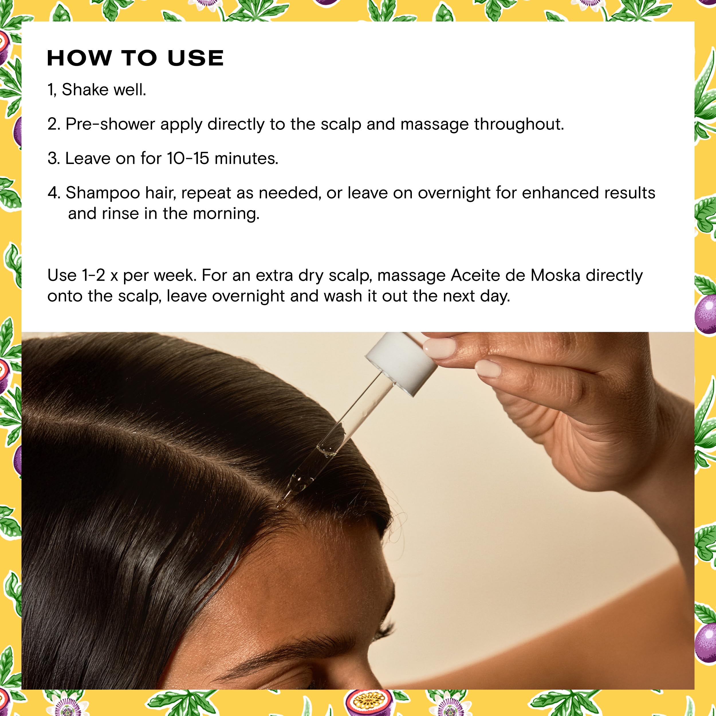 Ceremonia Moska leave-in pre-shampoo use showcase before washing