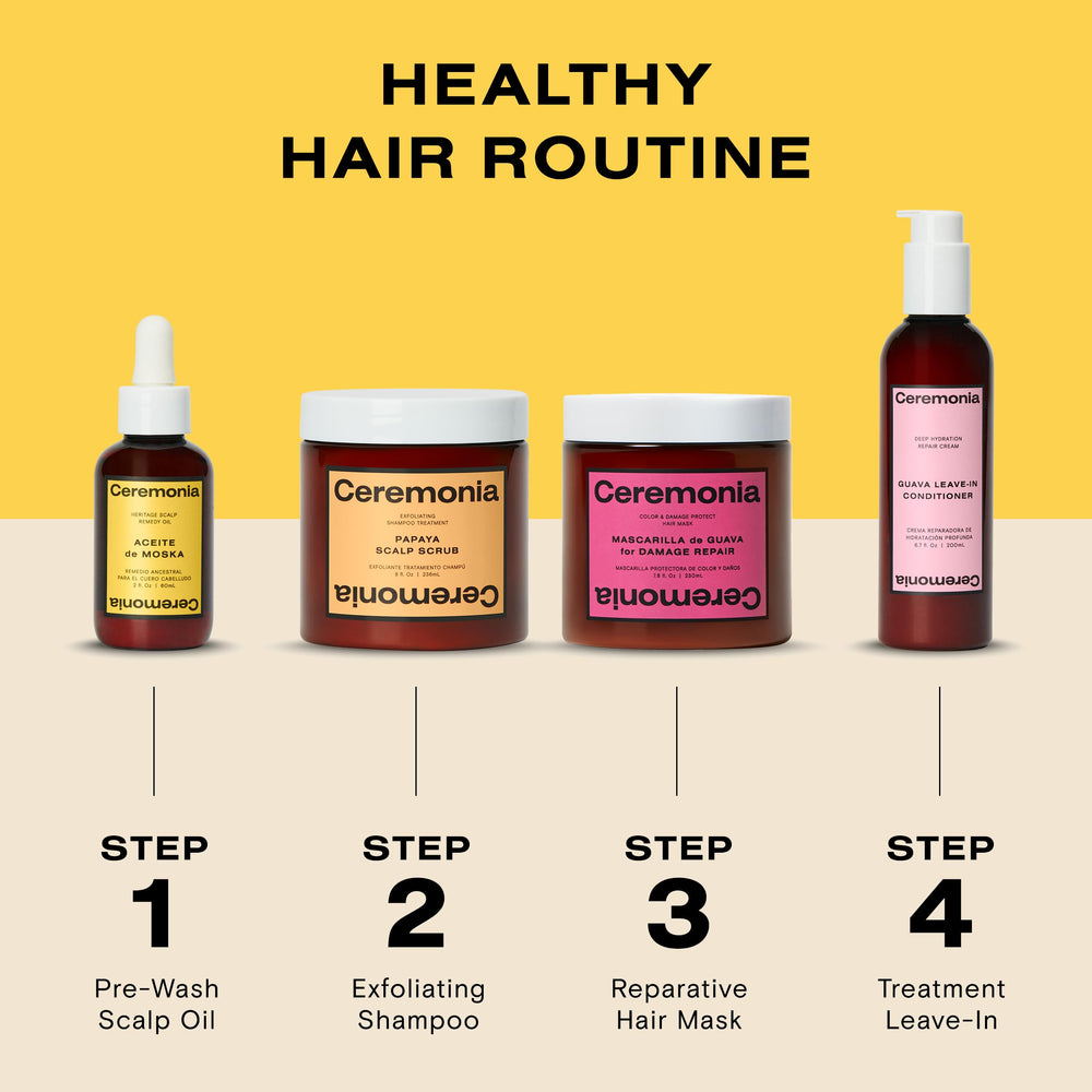 Ceremonia Moska hydration detail demonstrates lightweight moisture for hair prep
