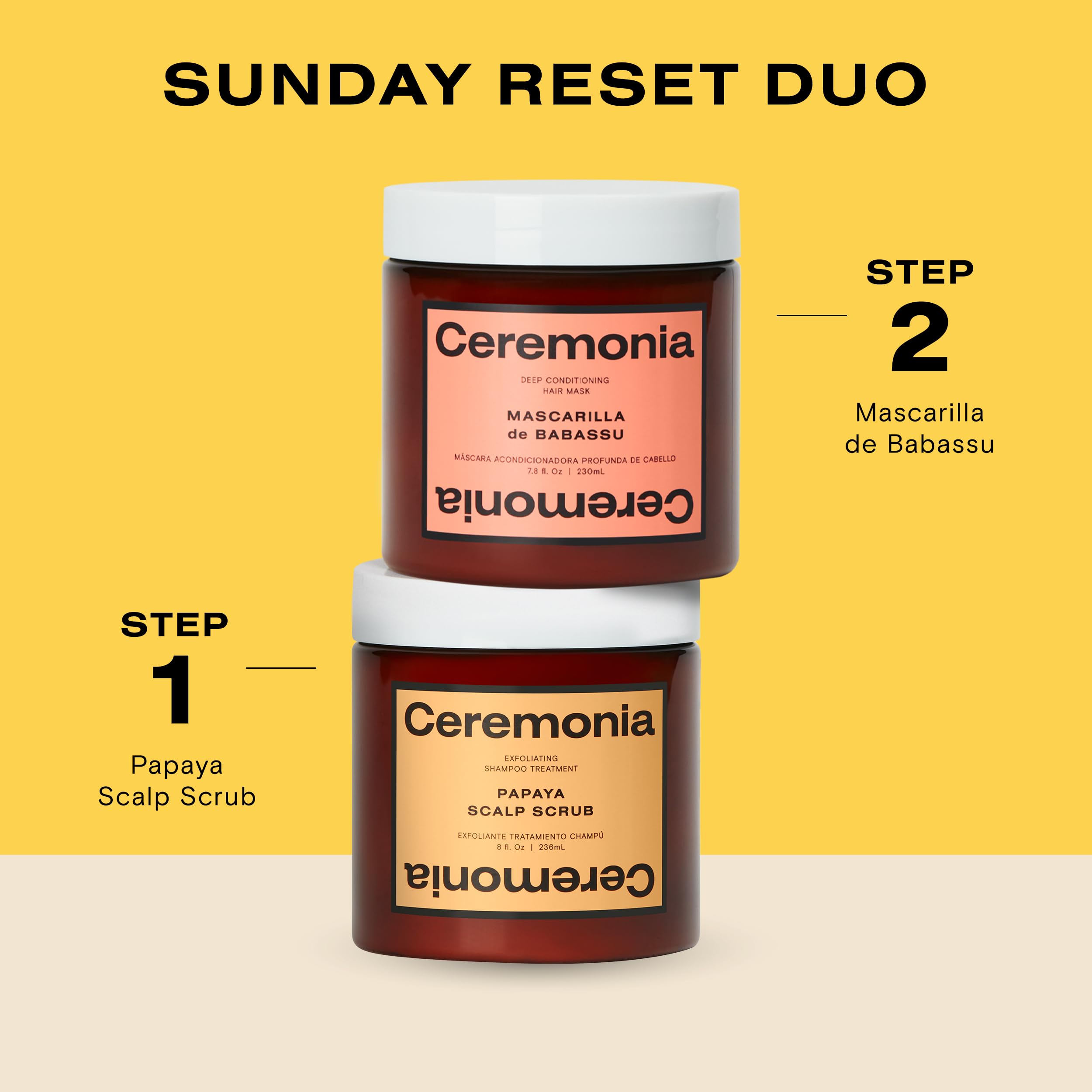 Ceremonia nourished soft hair after use with a healthy shine