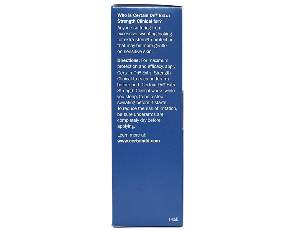 Certain Dri solid helps manage heavy sweating during busy days