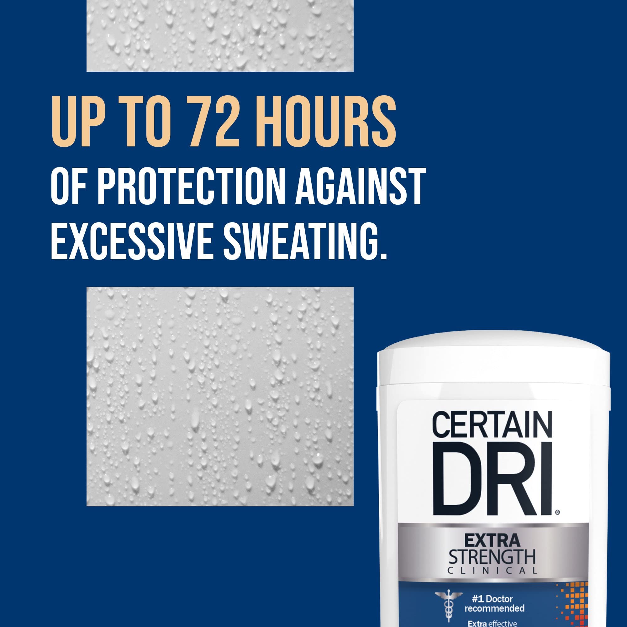 In-use underarm moment with Certain Dri antiperspirant solid for dry comfort