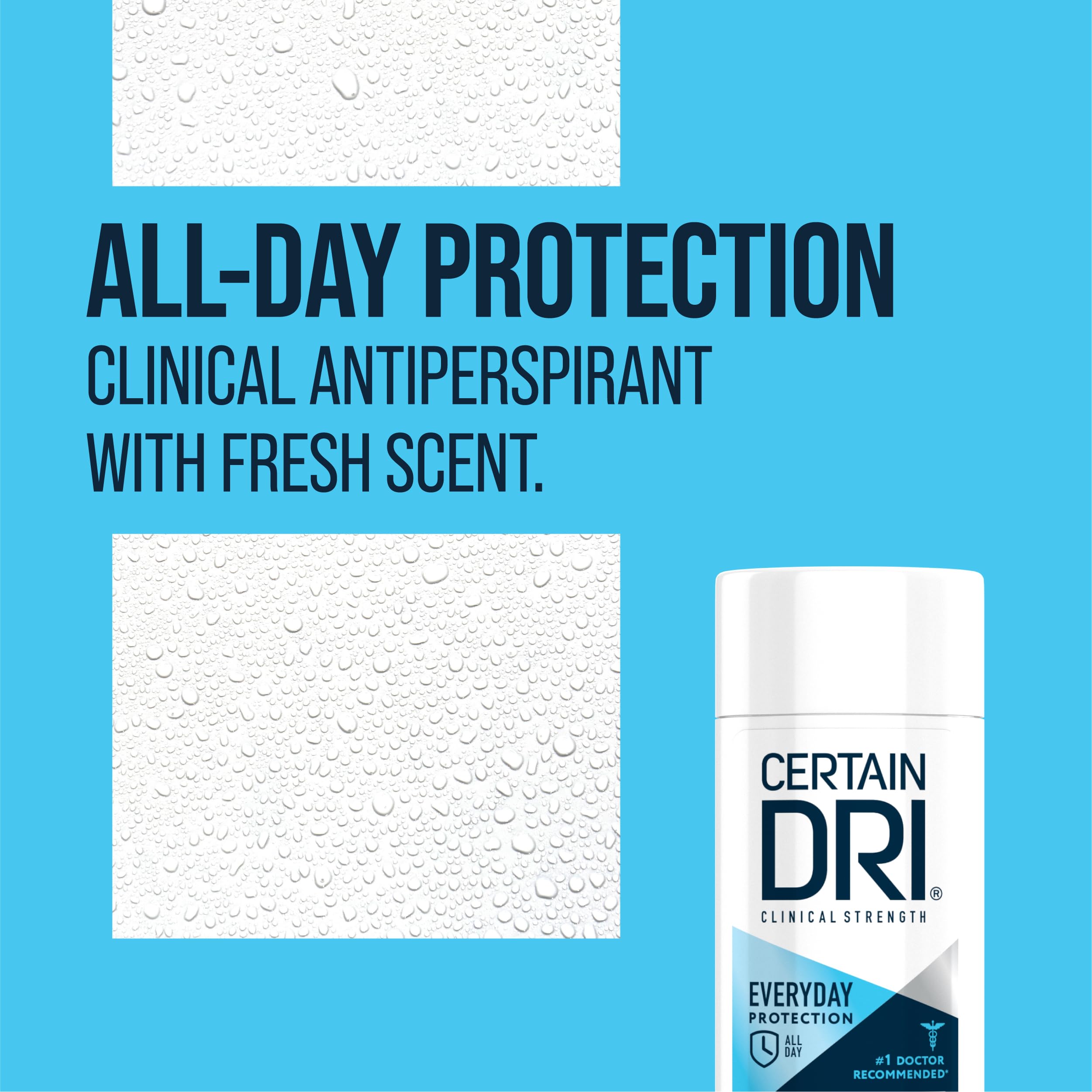 Certain Dri Everyday Strength demonstrates 72-hour protection in action.
