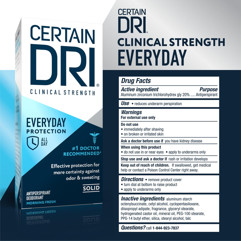 Certain Dri Everyday Strength fresh scent supports confident wear