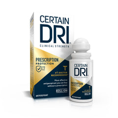 Certain Dri roll-on underarm for precise nighttime application and long-lasting protection
