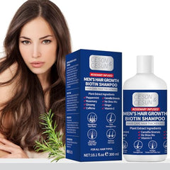 Ceson&Cesun rosemary biotin shampoo bottle back shows ingredients and directions.