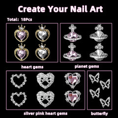 CESUSME butterfly nail charms provide whimsical detail for elegant nails