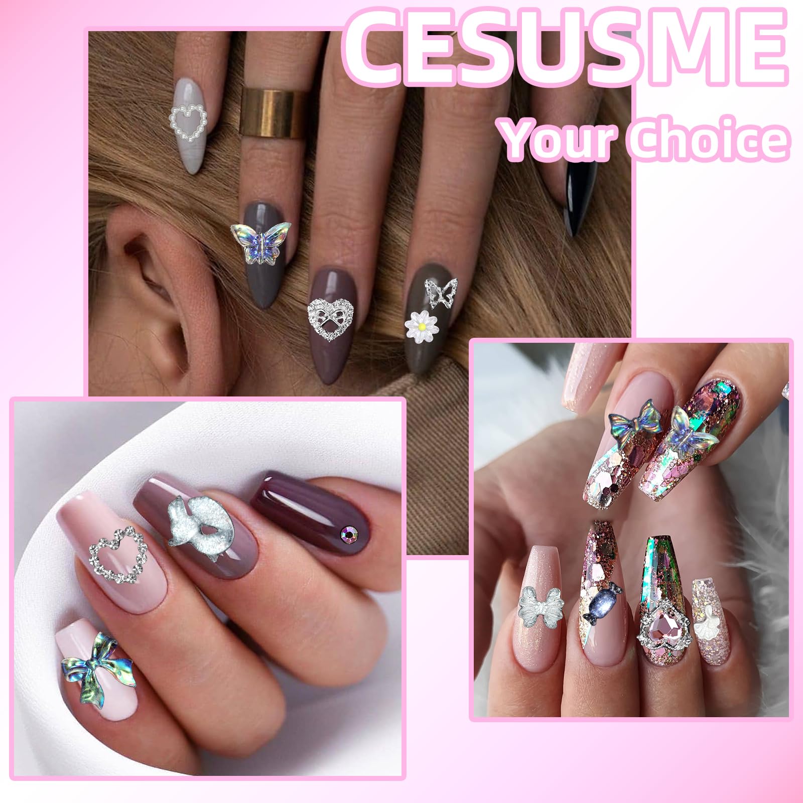 CESUSME sunflower nail charms evoke sunny vibes for daily wear