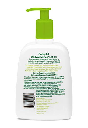 Cetaphil Advanced Relief Lotion fragrance-free pack promotes comfort for sensitive skin.
