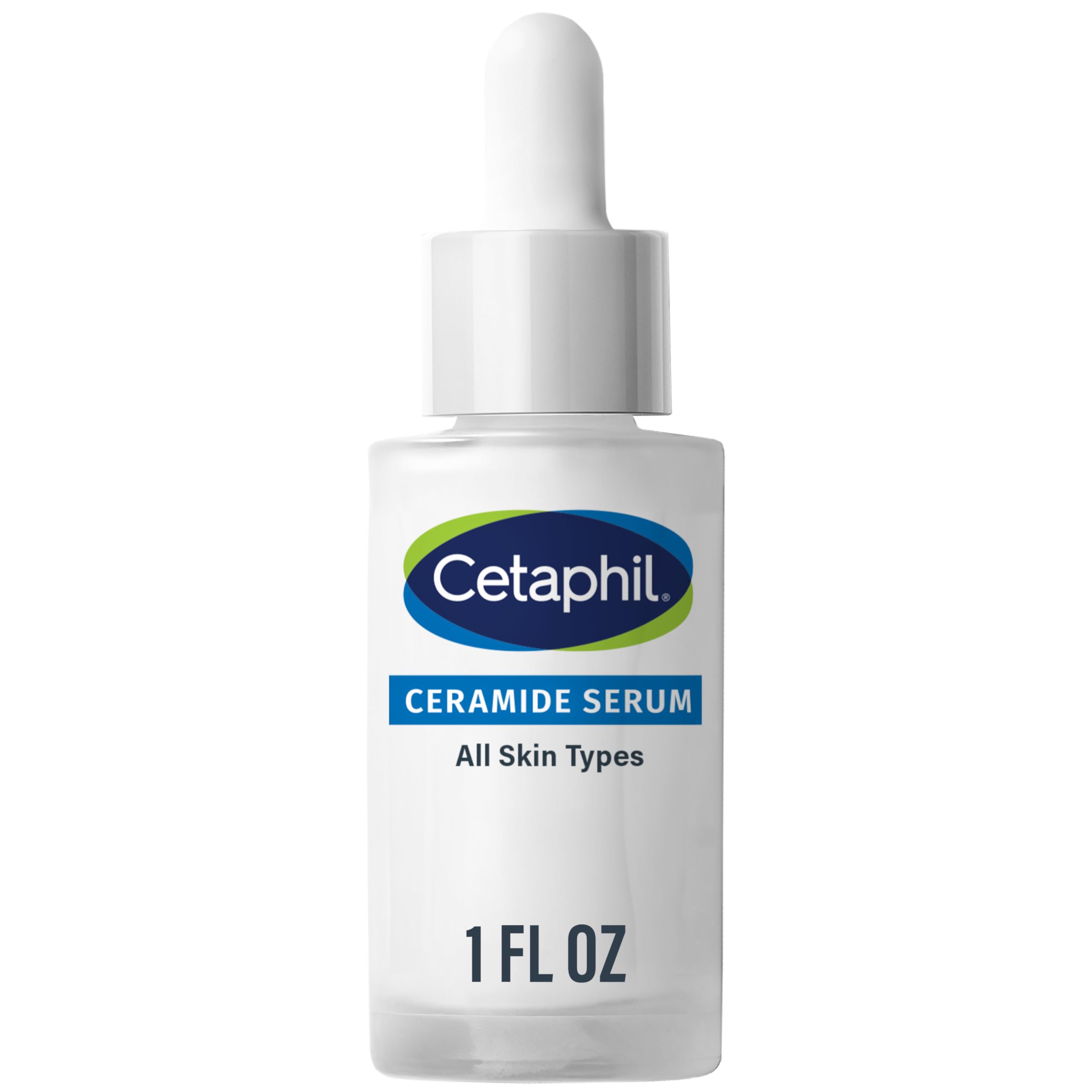 Cetaphil Ceramide Serum bottle front view showing lightweight hydration for sensitive skin