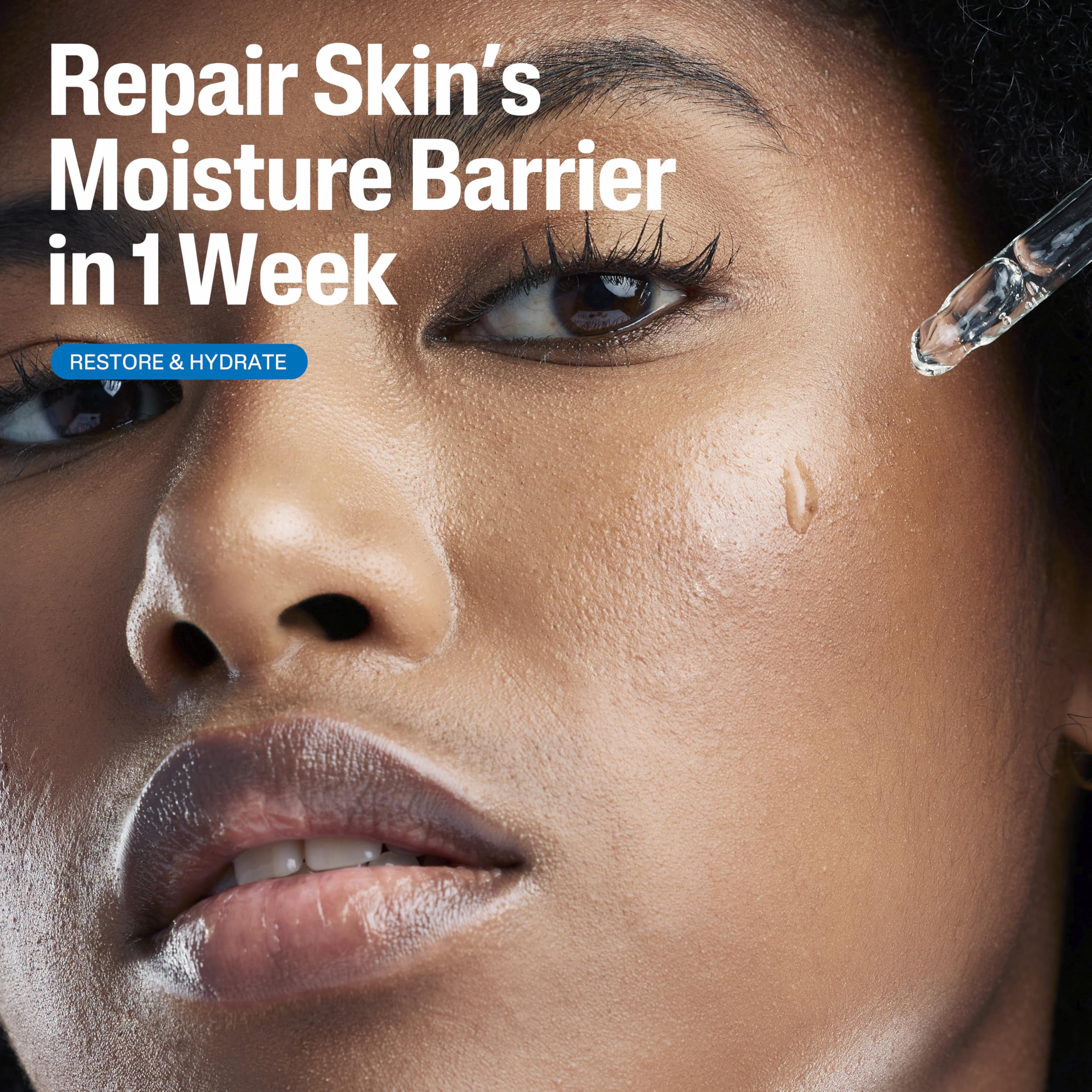 Dropper dispensing Cetaphil Serum for controlled application and barrier support