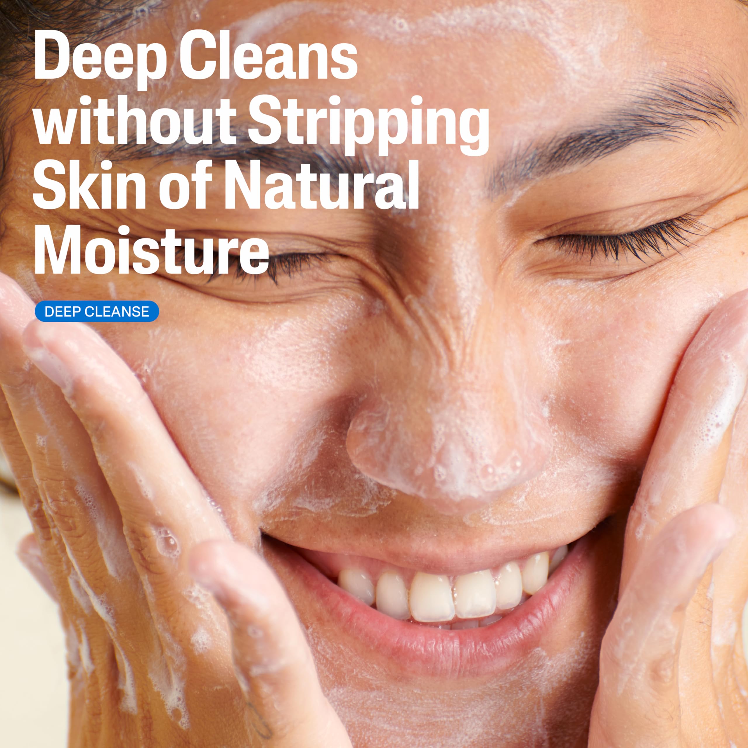 Cetaphil cleanser ingredients graphic highlighting glycerin and panthenol.