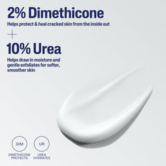 Dispense action of Cetaphil Cracked Skin Repair Lotion demonstrates easy application.