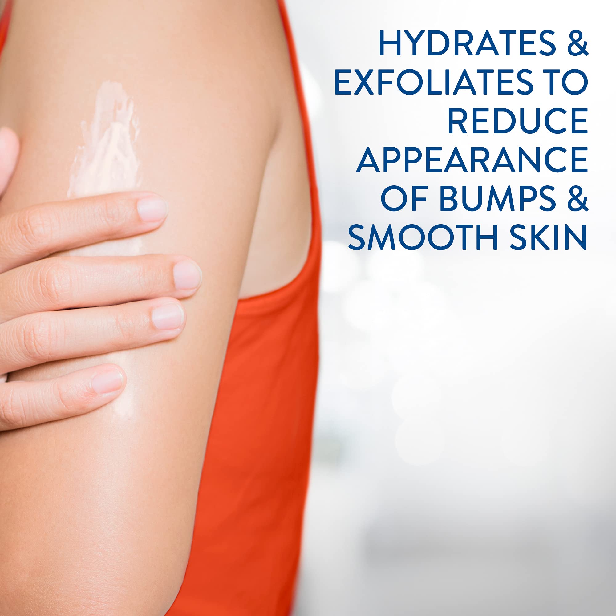 Application on arm showing quick absorption of Cetaphil smoother