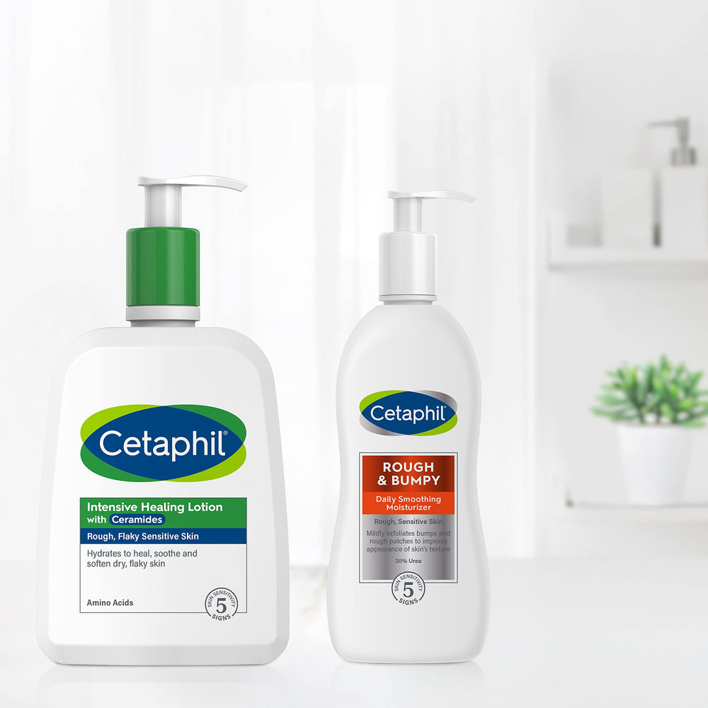 Dermatologist-tested Cetaphil logo indicating safe use on sensitive skin