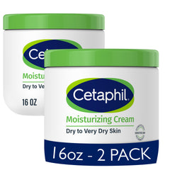 Cetaphil Moisturizing Cream bottle shows fragrance-free hydration for dry skin
