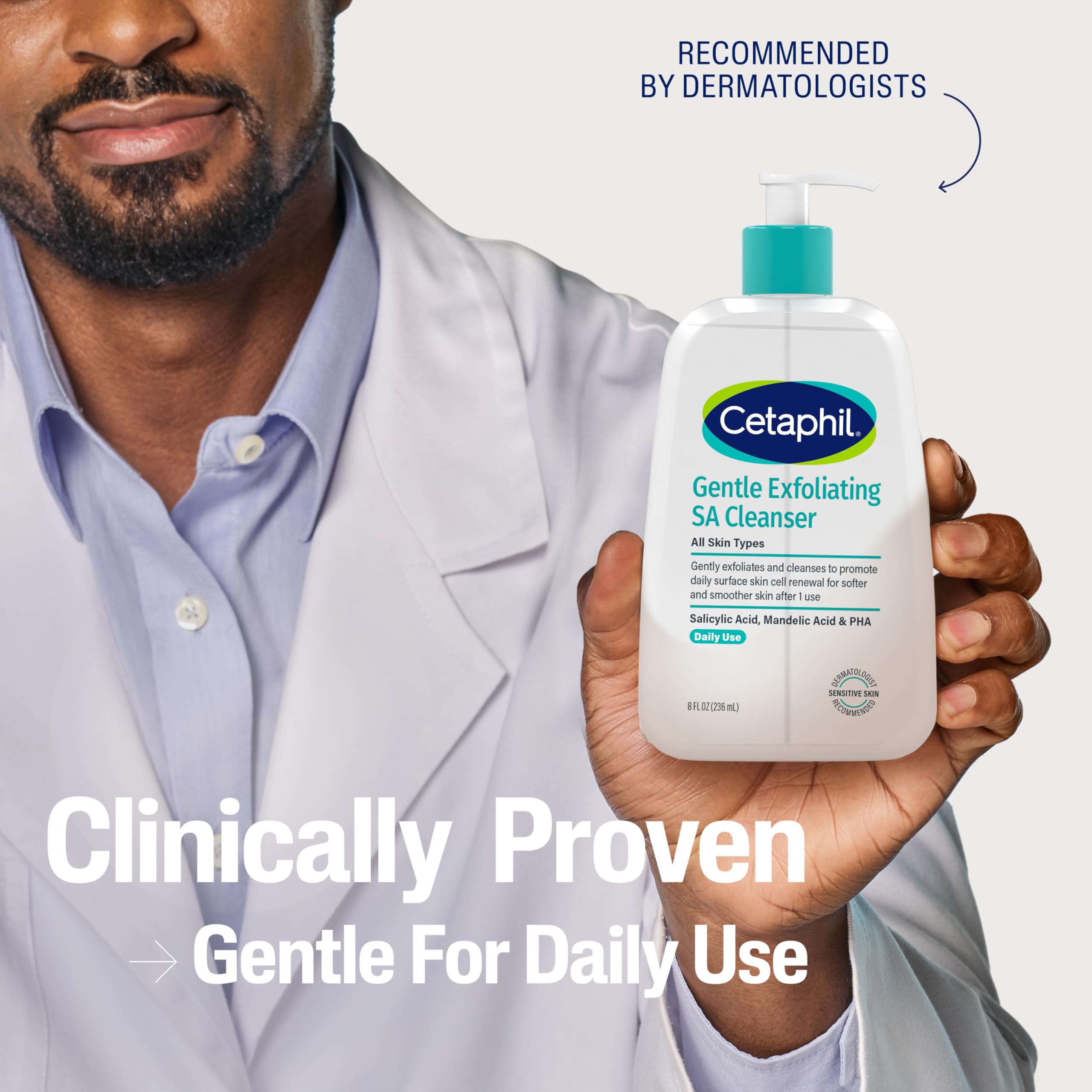 Cetaphil cleanser designed for daily use on all skin types