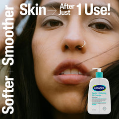 Triple acid blend visual for Cetaphil cleanser exfoliation