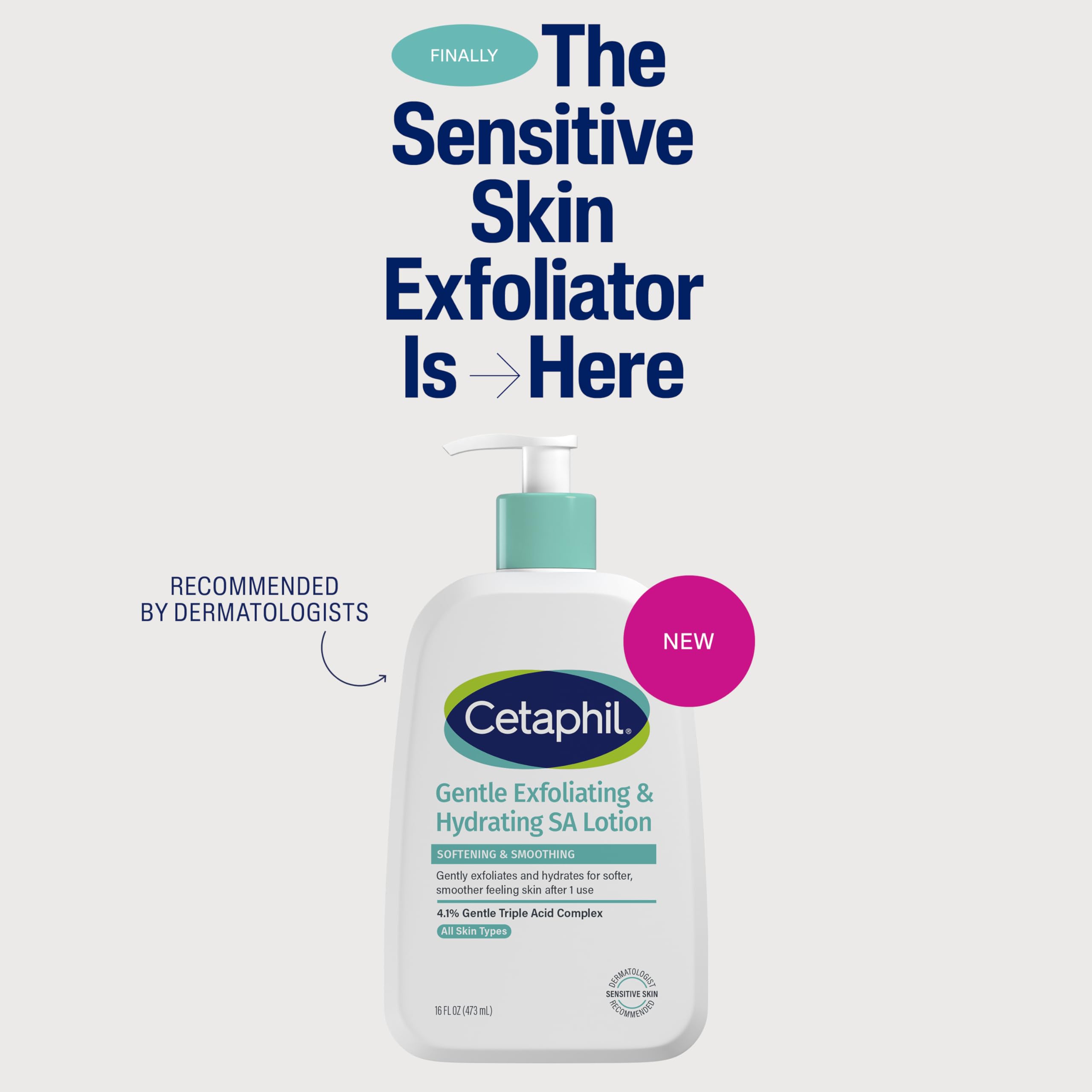 Cetaphil Gentle Exfoliating SA Lotion texture close-up during application