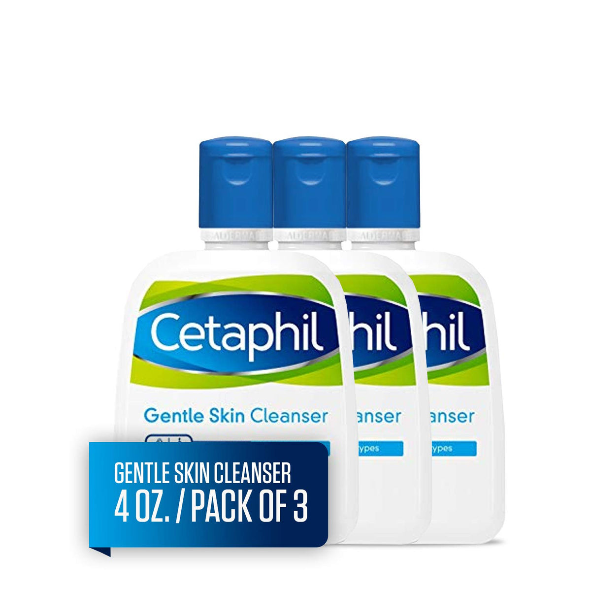 Cetaphil Gentle Skin Cleanser bottle closeup for sensitive skin cleansing