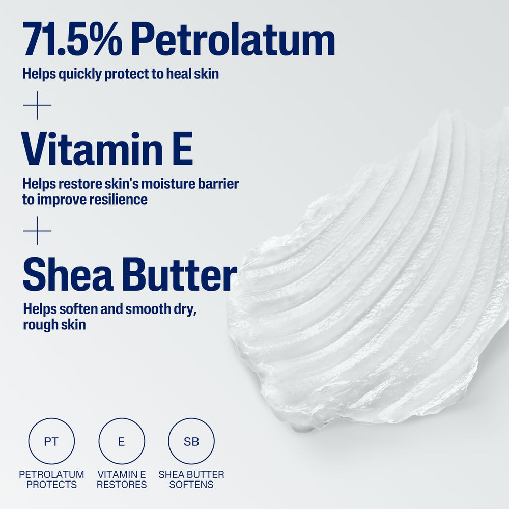 Cetaphil Healing Ointment applied to friction areas