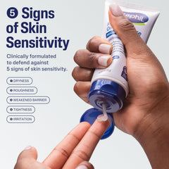 Cetaphil Healing Ointment on hands soothing cracked skin
