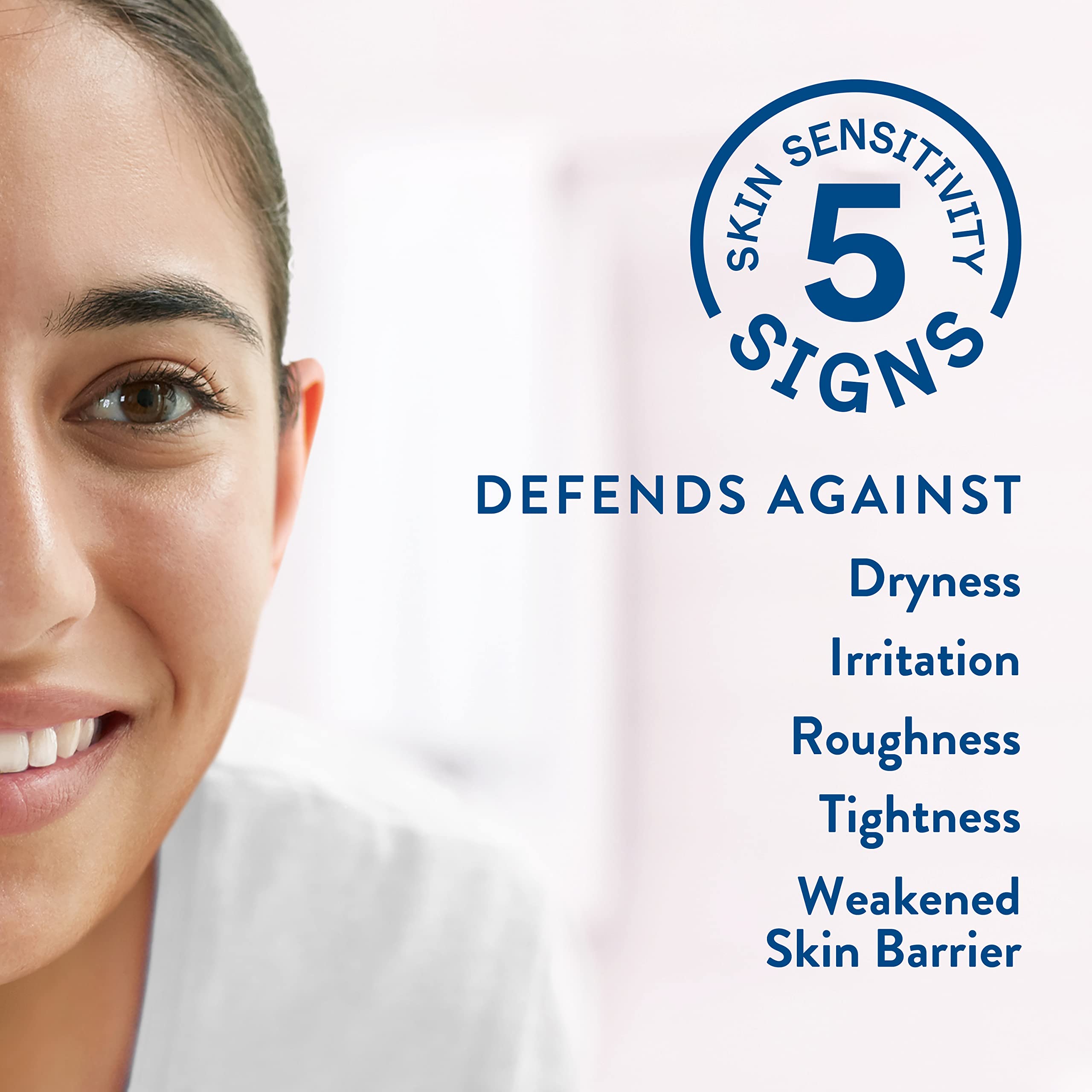 Fragrance-free label on Cetaphil toner for sensitive skin