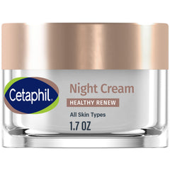 Cetaphil Healthy Renew Night Cream bottle for a smooth, nourished morning glow.