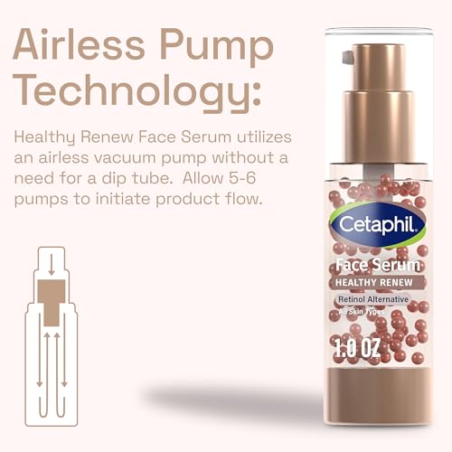 Smooth skin texture after applying Cetaphil Healthy Renew Serum