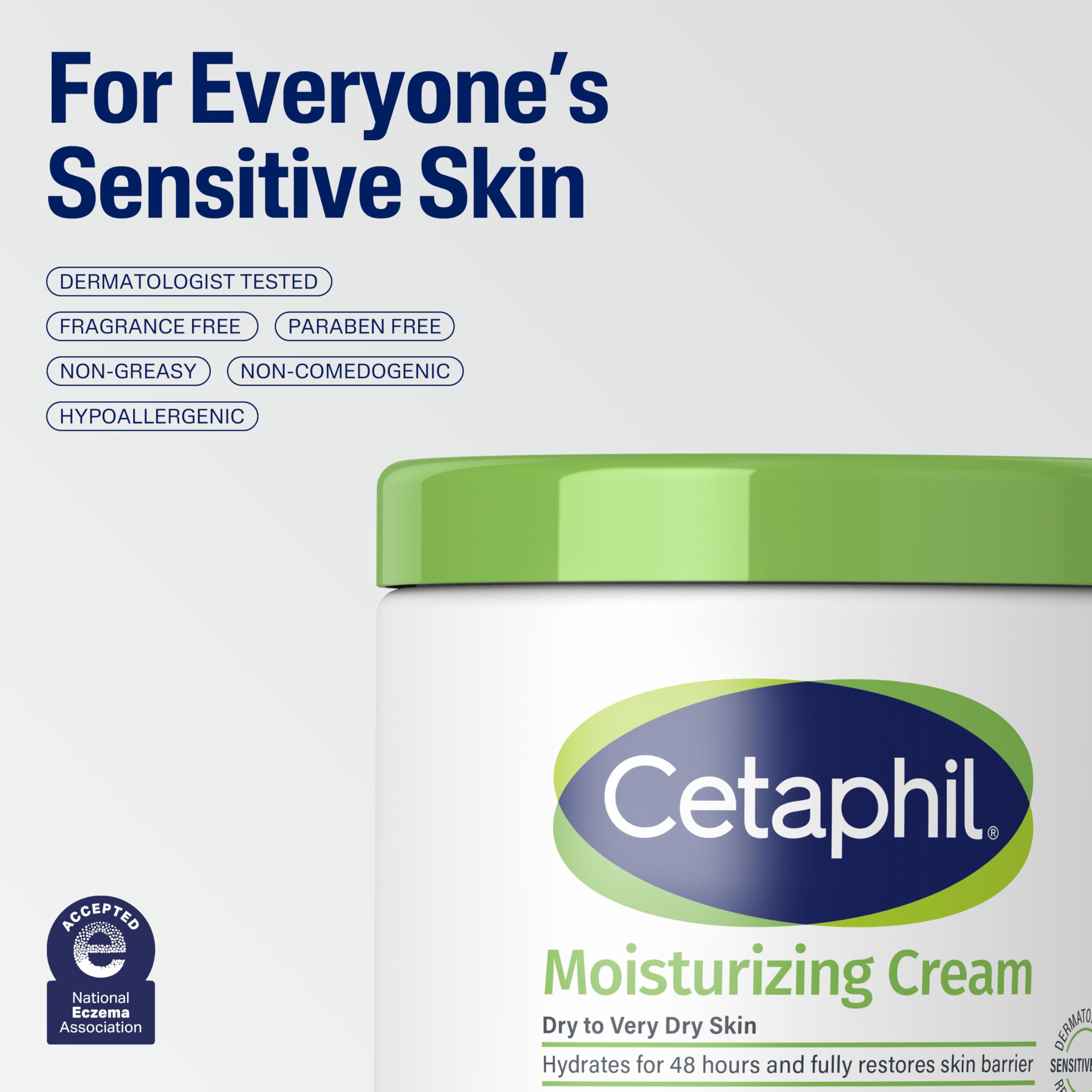 Cetaphil ingredients panel highlights vitamin E and almond oil