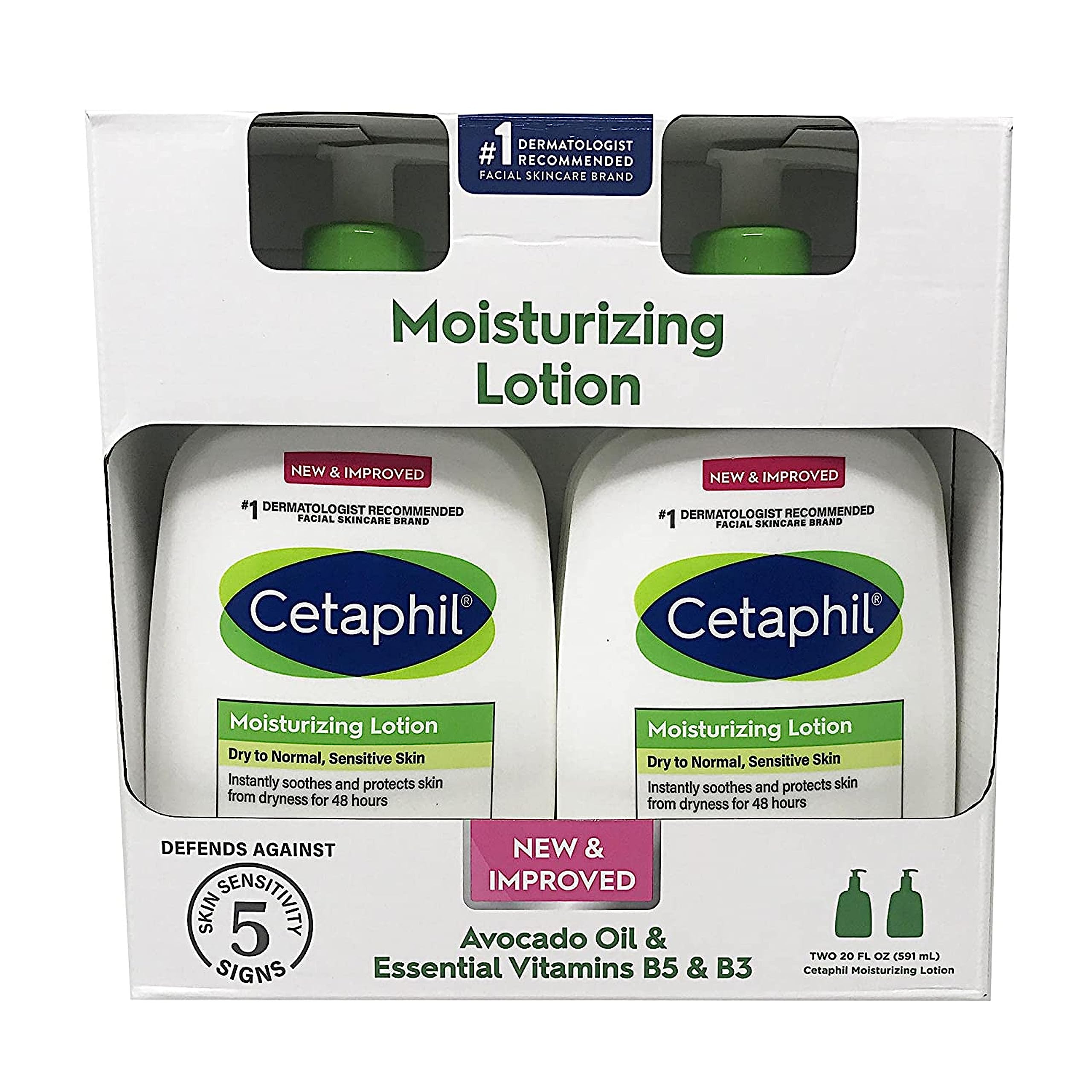 Cetaphil Moisturizing Lotion bottle delivers fragrance-free, long-lasting hydration.