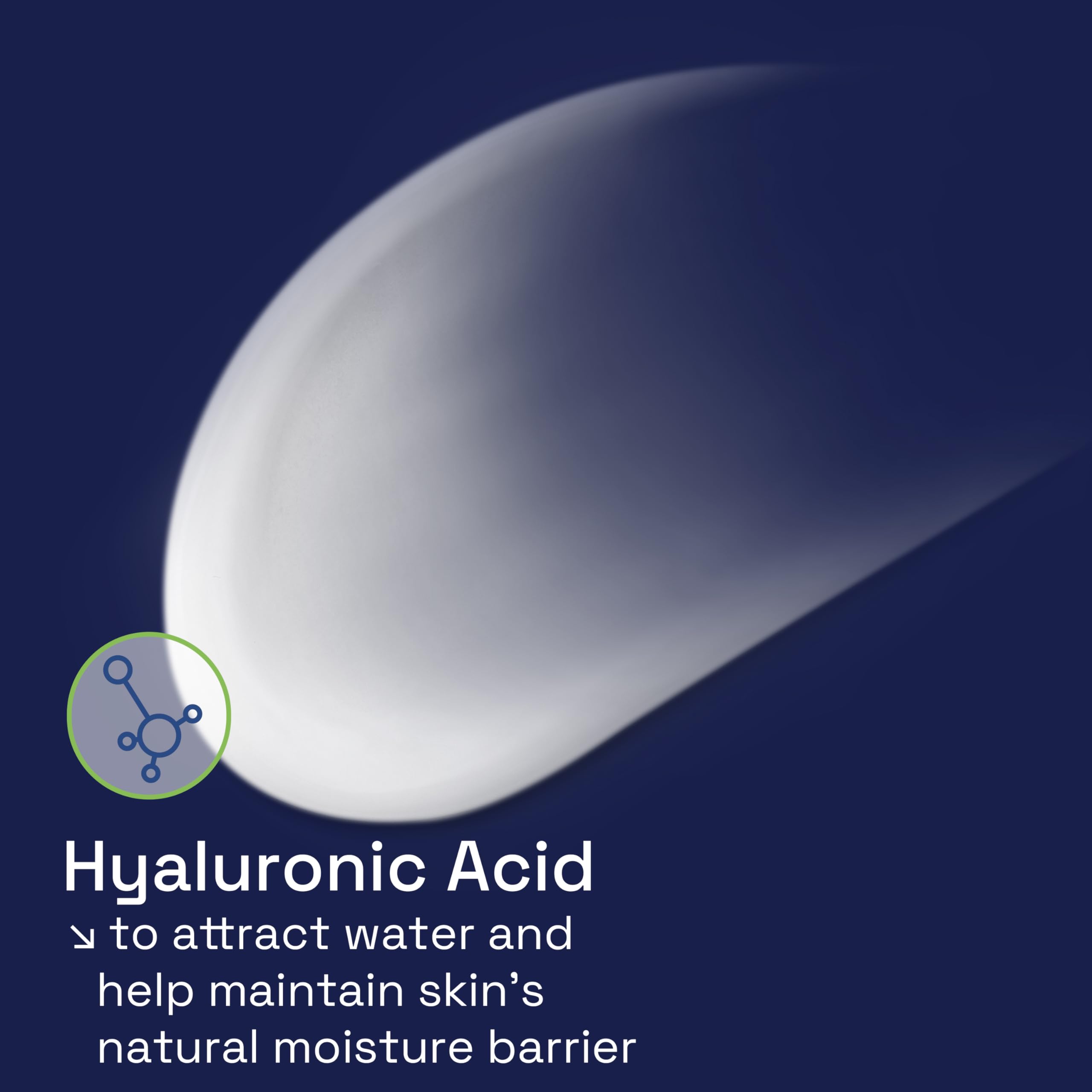 Cetaphil Night Moisturizer with hyaluronic acid delivering lasting moisture.