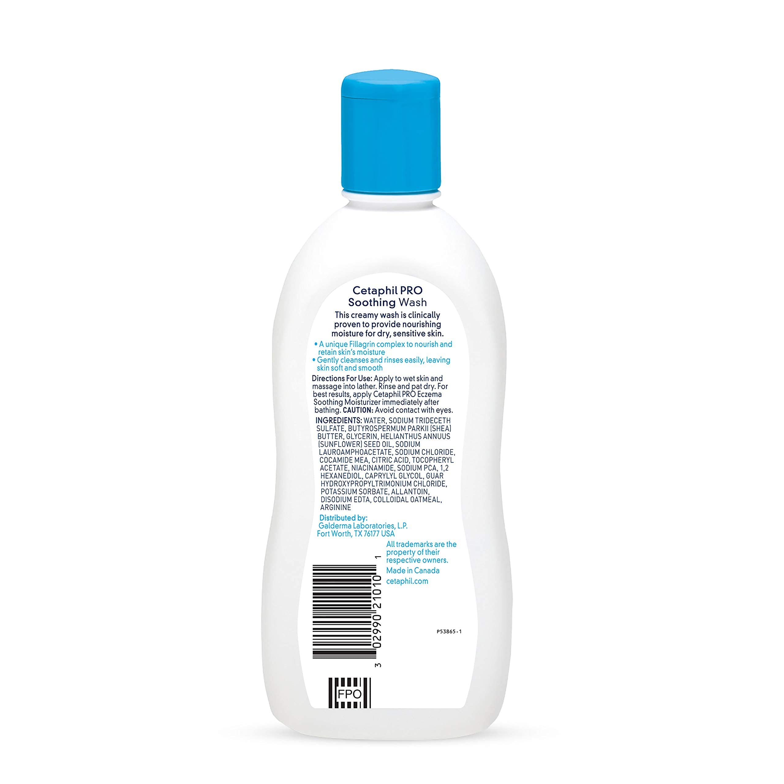 Cetaphil Restoraderm Soothing Wash lather close-up, creamy texture ideal for mild cleansing.
