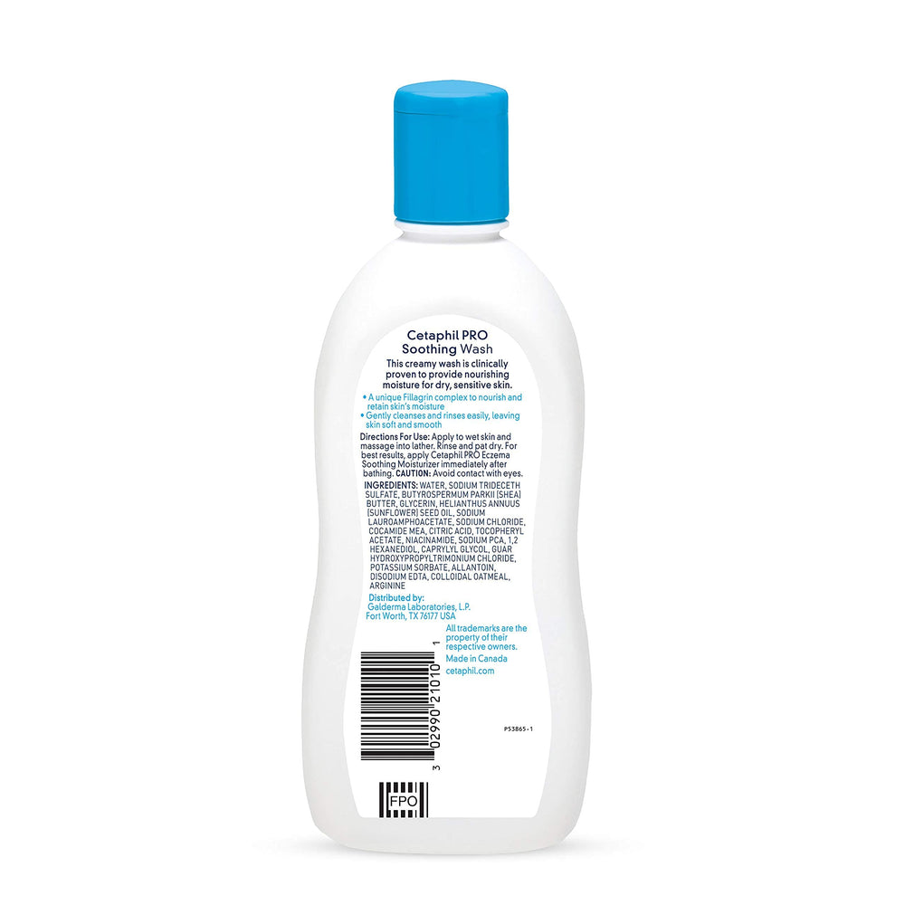 Cetaphil Restoraderm Soothing Wash lather close-up, creamy texture ideal for mild cleansing.