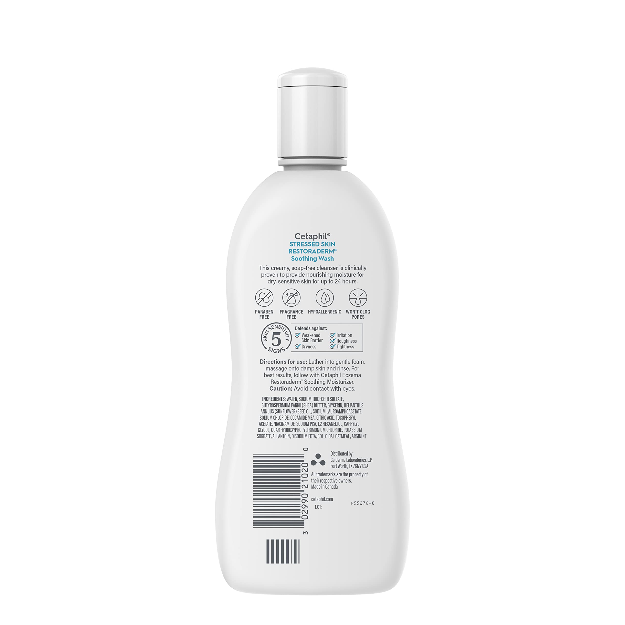 Cetaphil Restoraderm Soothing Wash barrier-support visual for skin comfort