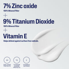 Cetaphil Sheer Mineral Sunscreen with vitamin E for soothing hydration.