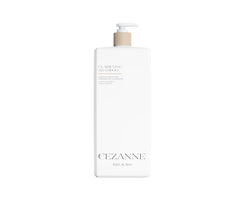 Cezanne Clarifying Shampoo bottle top view highlights paraben-free formula.