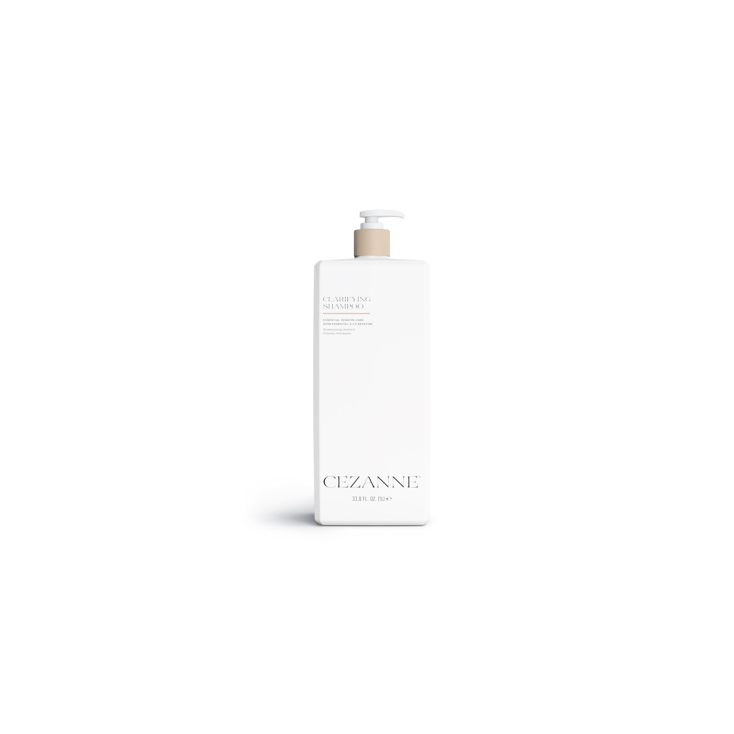Cezanne Clarifying Shampoo lather closeup demonstrates buildup removal for keratin prep.