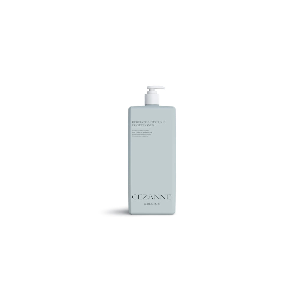 Cezanne Perfect Moisture Conditioner applied to hair for detangling and smooth comb-through.