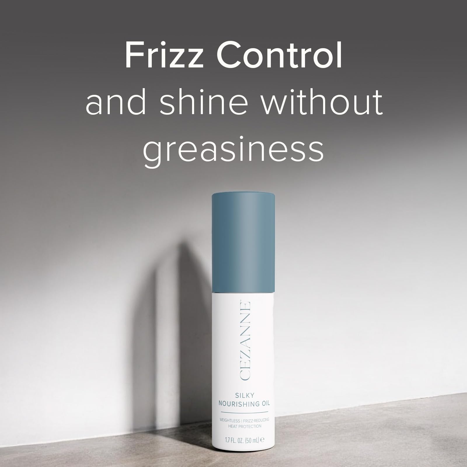 Cezanne Silky Nourishing Oil pour shot showing fast-absorbing finish