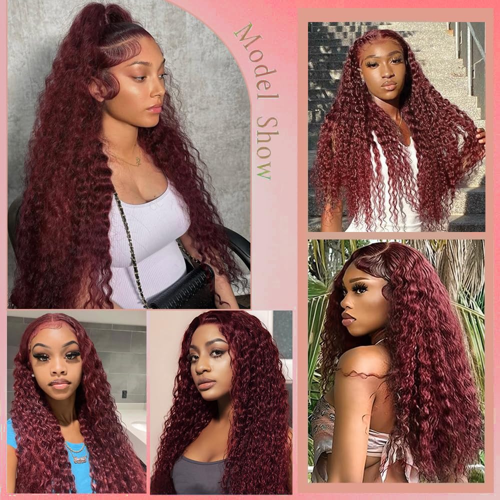 Cfaimity burgundy color wig worn for everyday wear with comfortable fit
